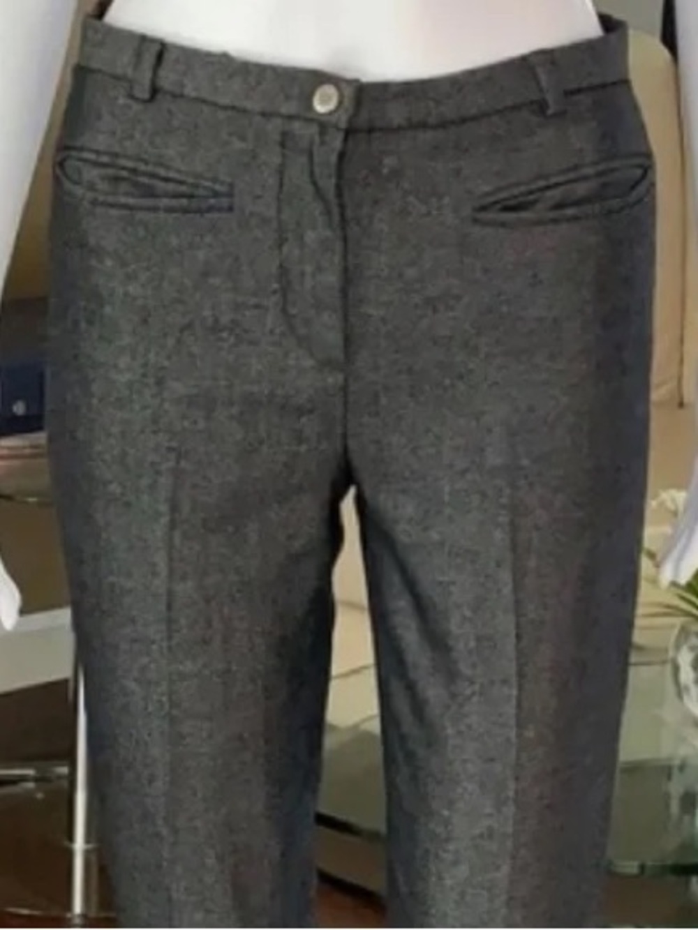 Dolce & Gabbana Gray Tailored Slim Trousers